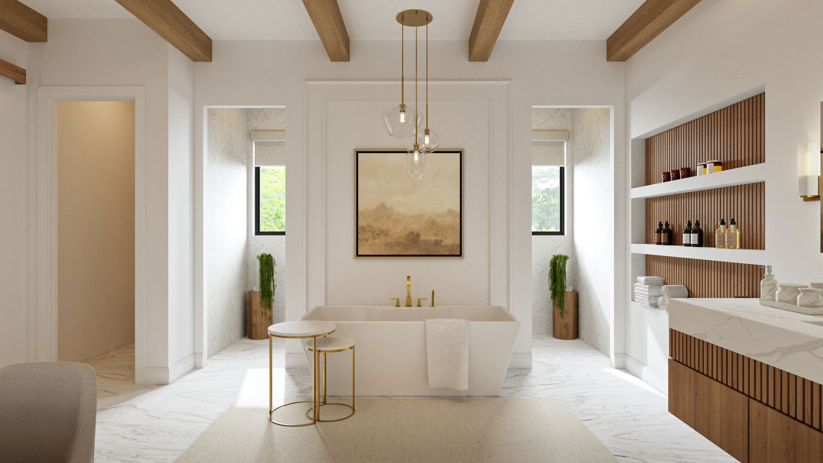 Online Designer Bathroom 3D Model 3