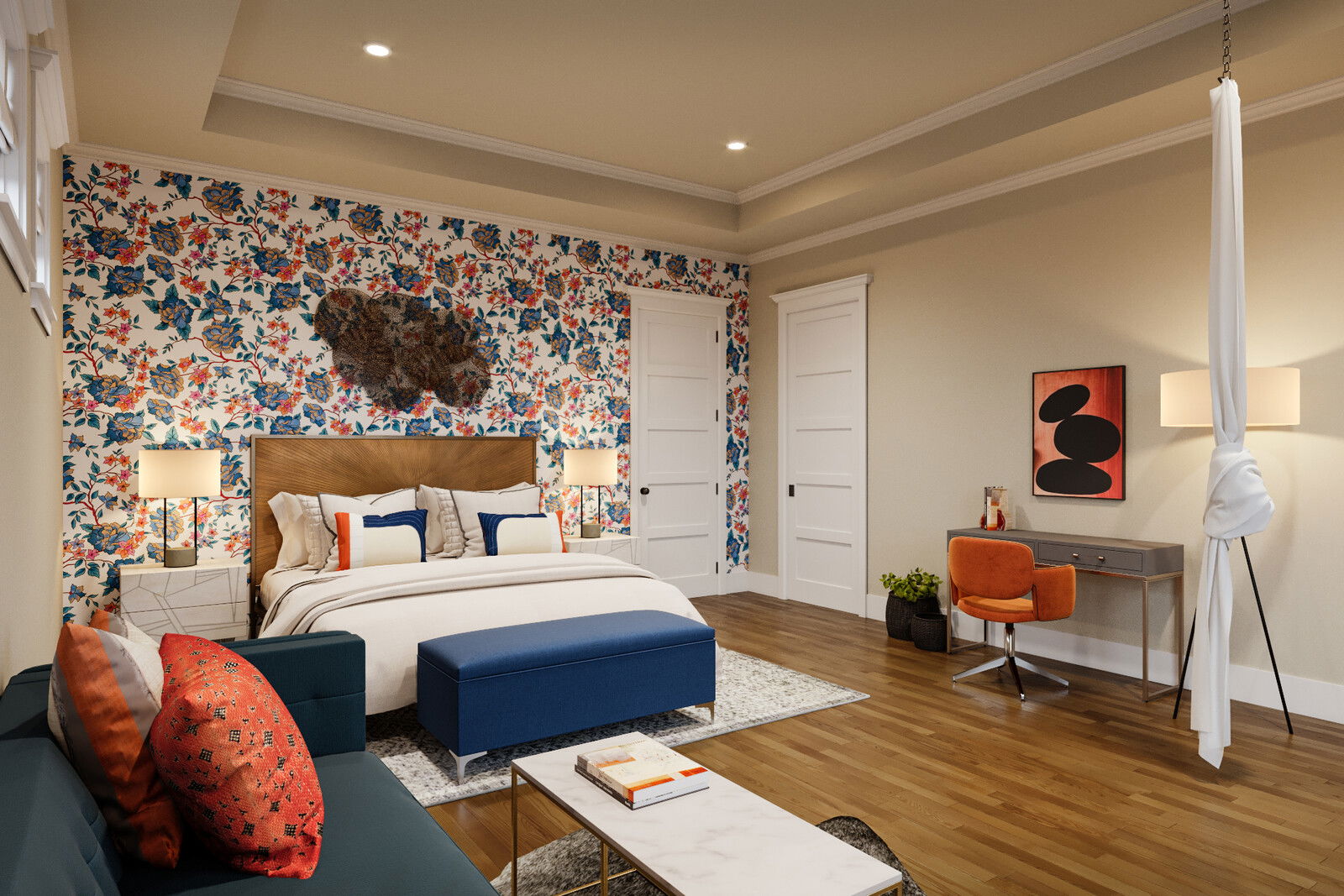 Modelo 3D de Dormitorio del Diseñador en Línea 3