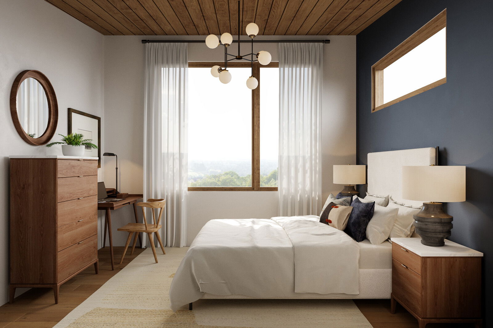 Online Designer Bedroom 3D Model 2