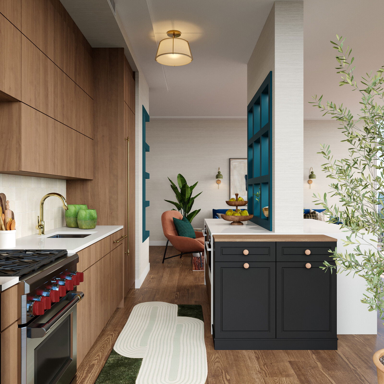 Modelo 3D de Cocina de Diseñador en Línea 2