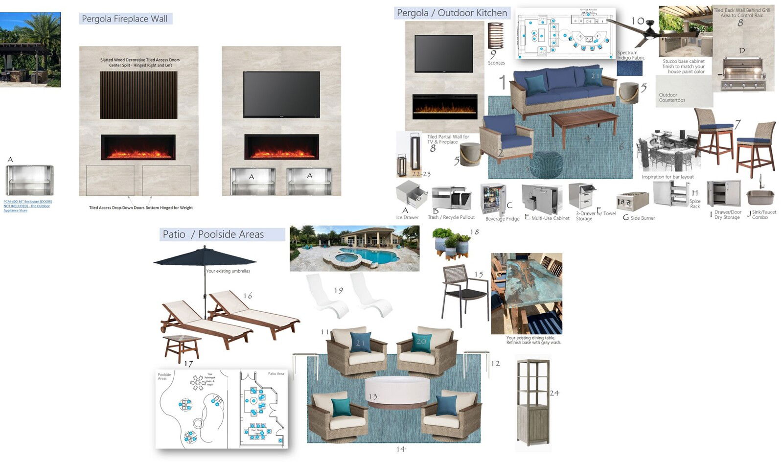 Ideas de Diseño Interior de Patio de Diseñador Online