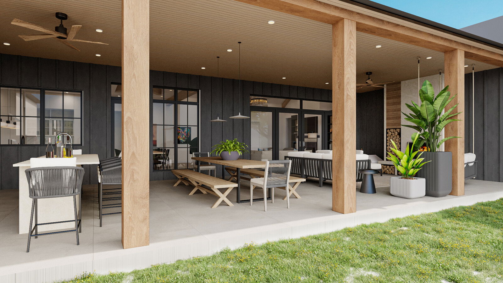 Online Designer Patio 3D Model 2