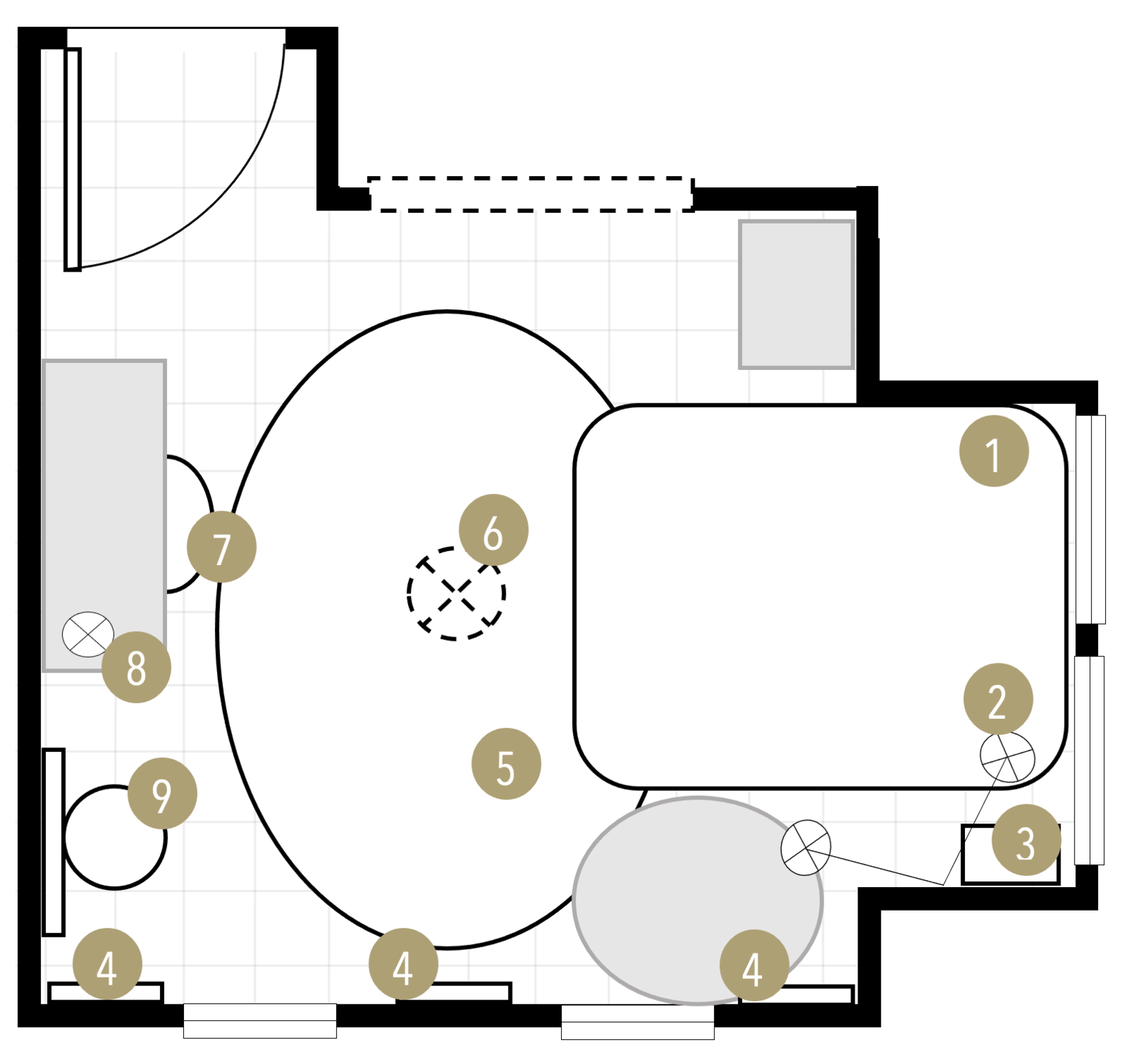 Online Designer Bedroom Floorplan