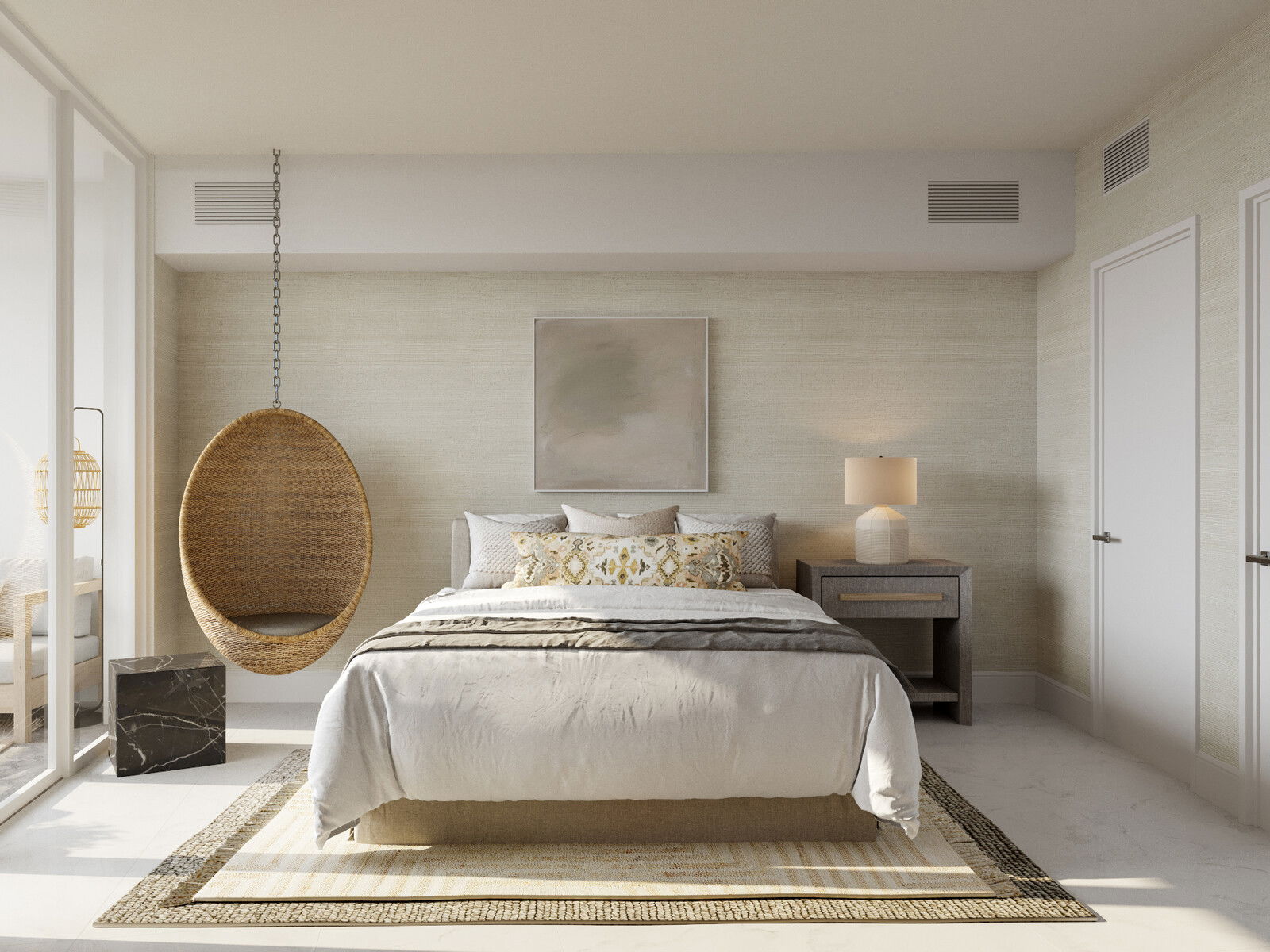 Online Designer Bedroom 3D Model 1