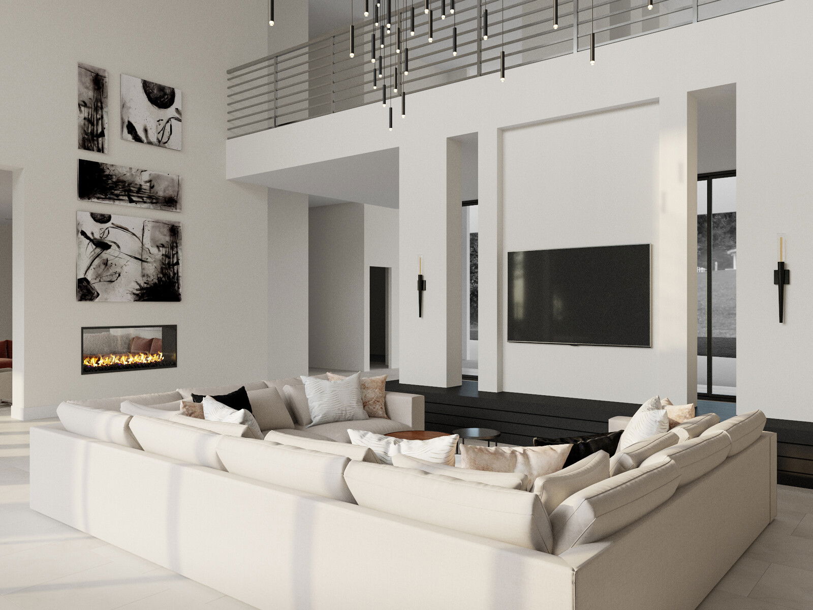 Online Designer Living Room 3D Model 3