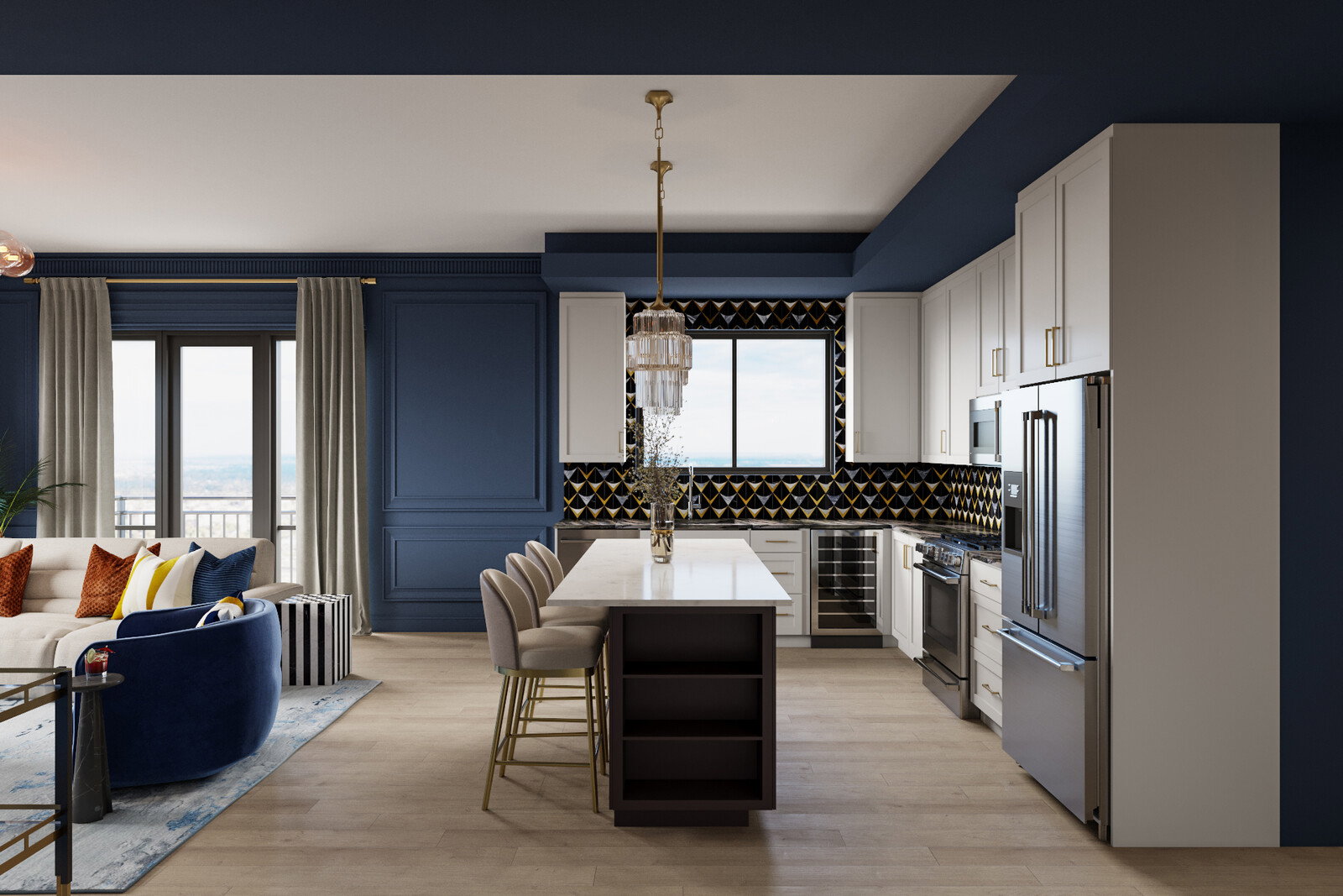 Online Designer Kitchen 3D Model 3