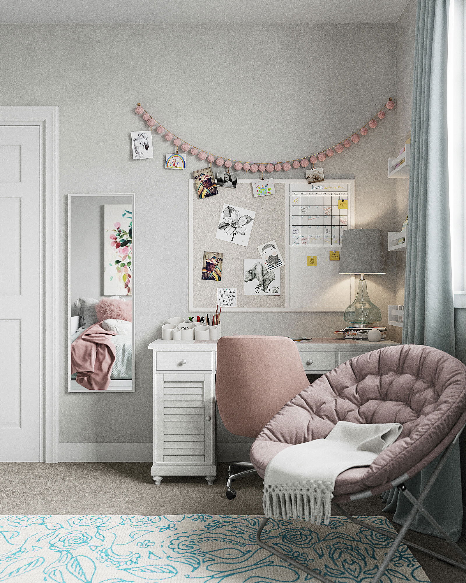 Modelo 3D de dormitorio de diseñador en línea 4