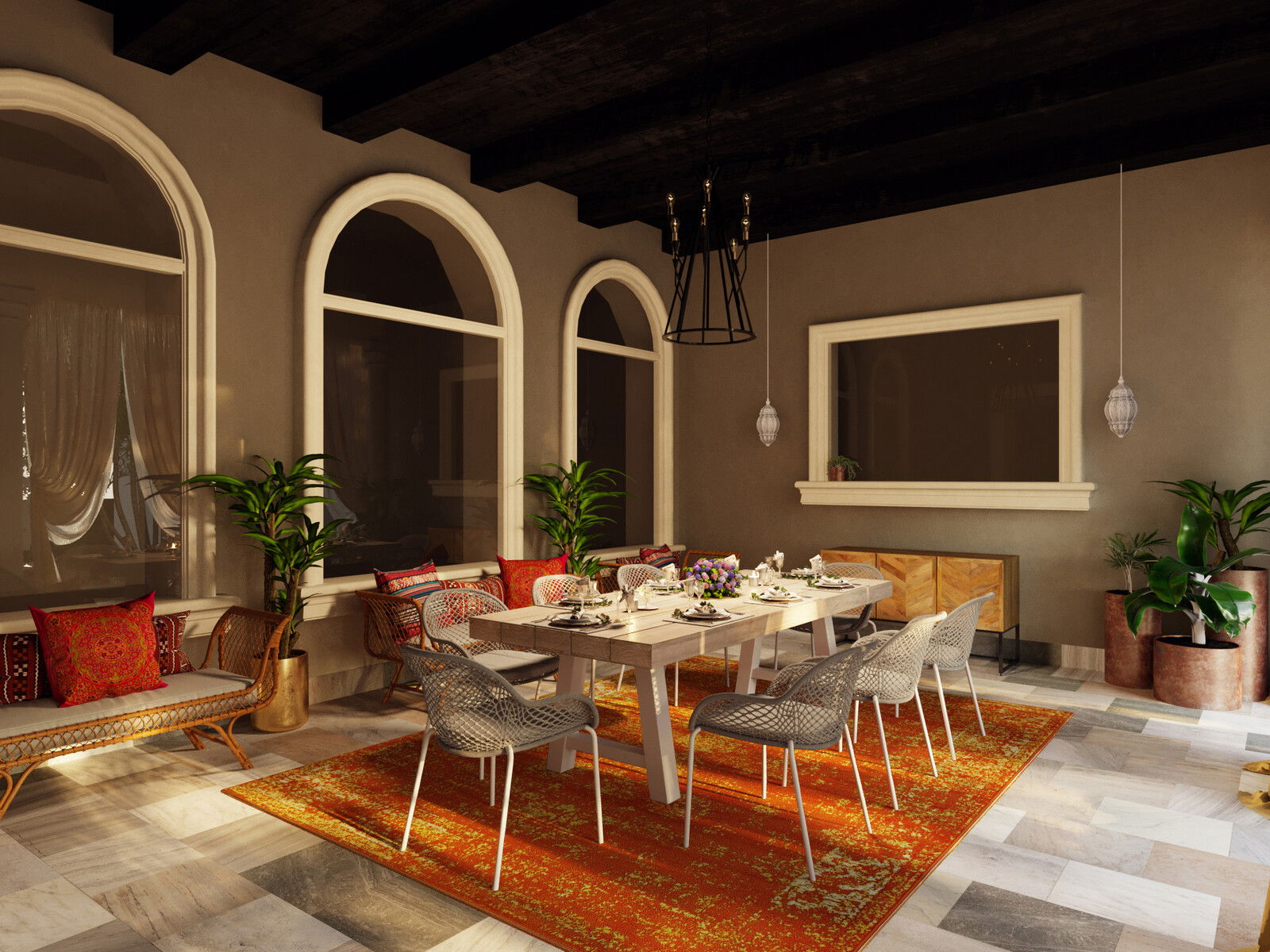 Online Designer Patio 3D Model 6