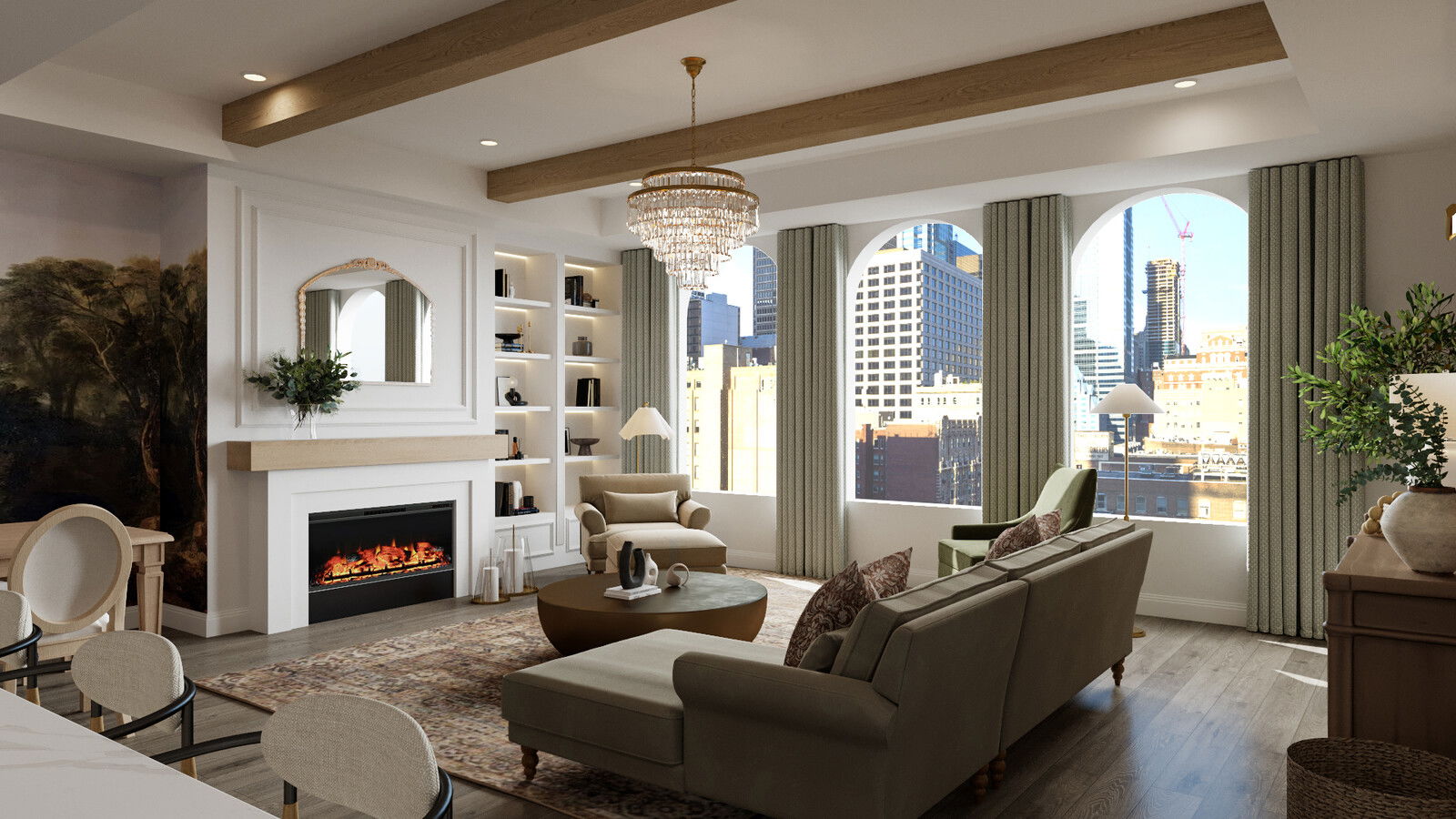 Online Designer Combined Living/Dining 3D Model 3