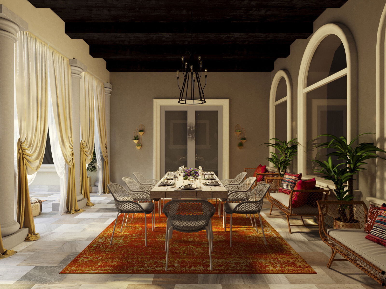 Modelo 3D de Patio Diseño Online 7