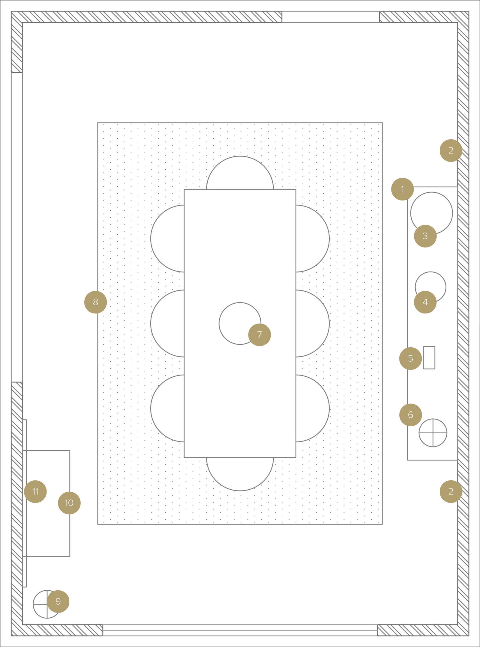 Online Designer Dining Room Floorplan