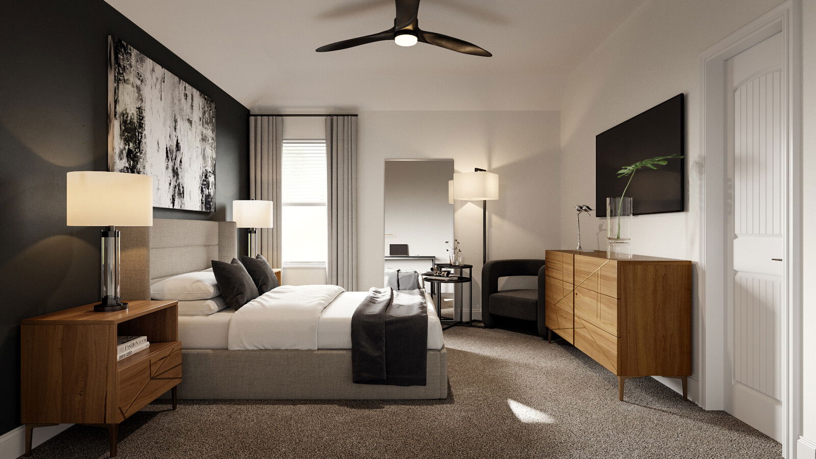 Modern & Sophisticated Bedroom Renovation