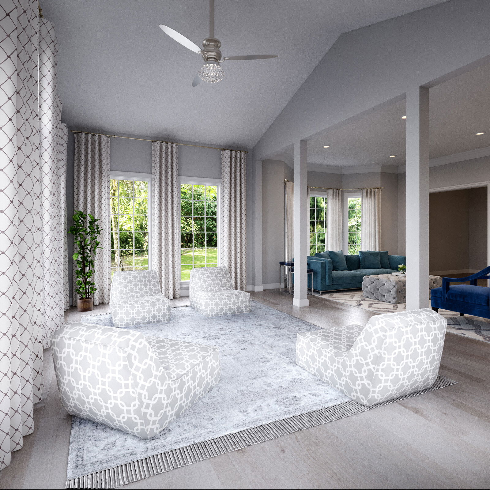 Online Designer Living Room 3D Model 6
