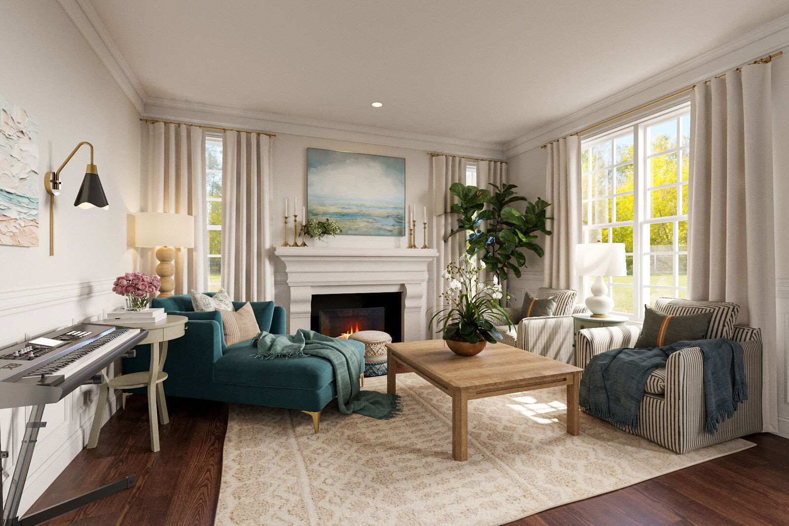 Online Designer Living Room 3D Model 2