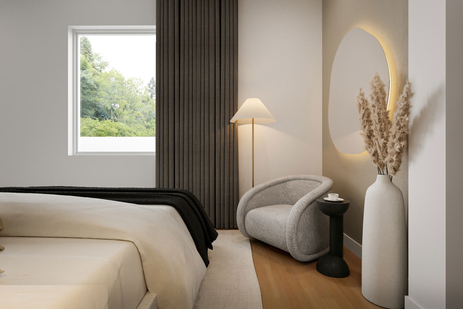 Online Designer Bedroom 3D Model 3