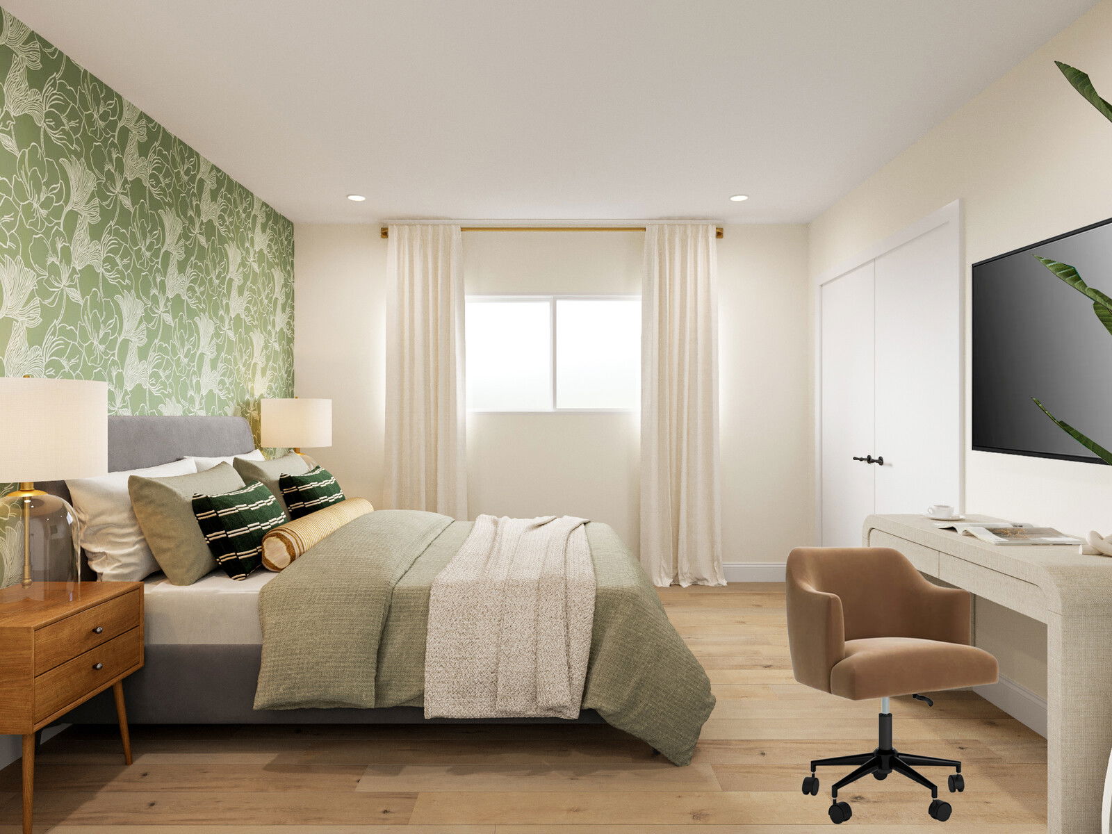Online Designer Bedroom 3D Model 1
