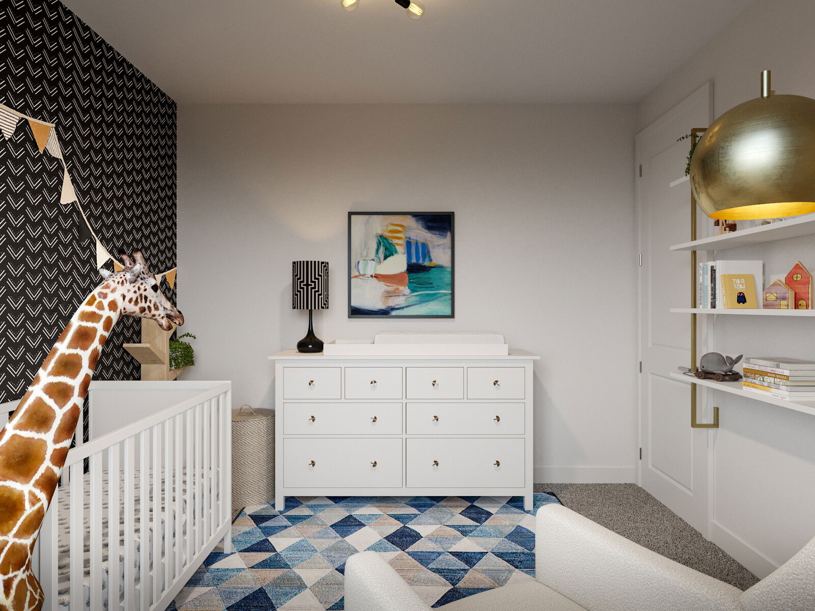 Fresh Eclectic  Nursery Design