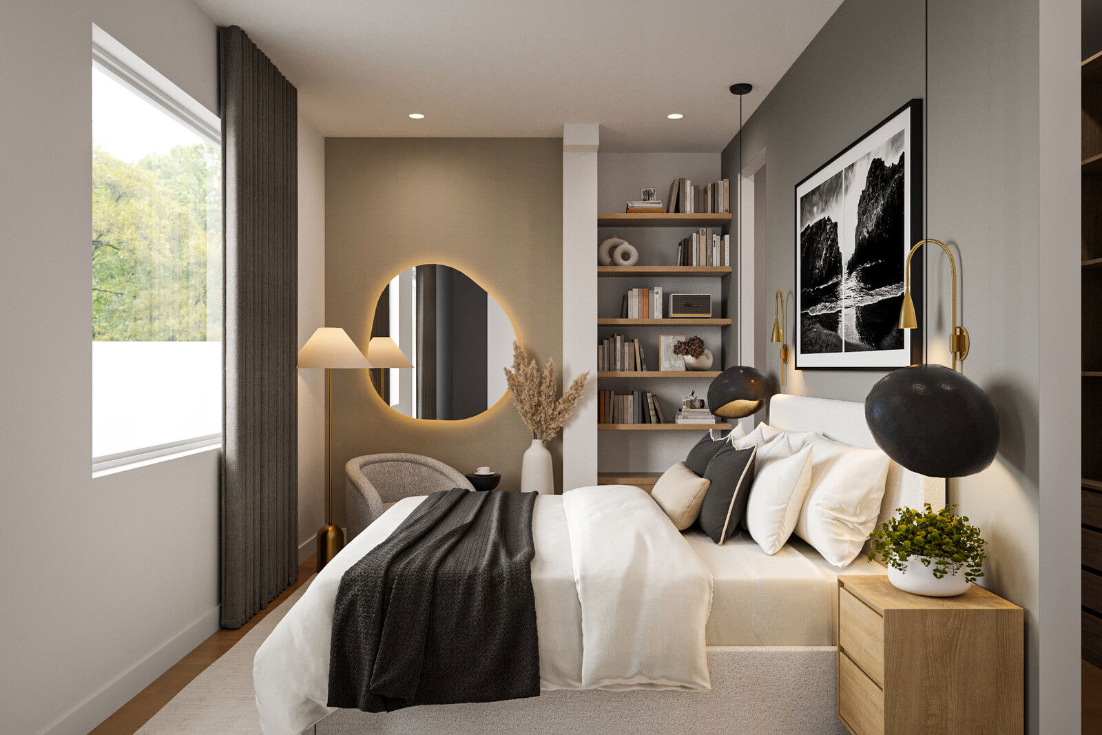 Online Designer Bedroom 3D Model 2
