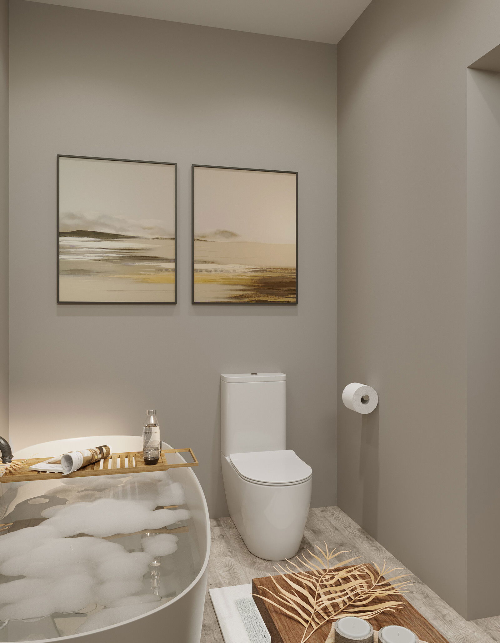 Transitional Master Bathroom Interior Design | Decorilla