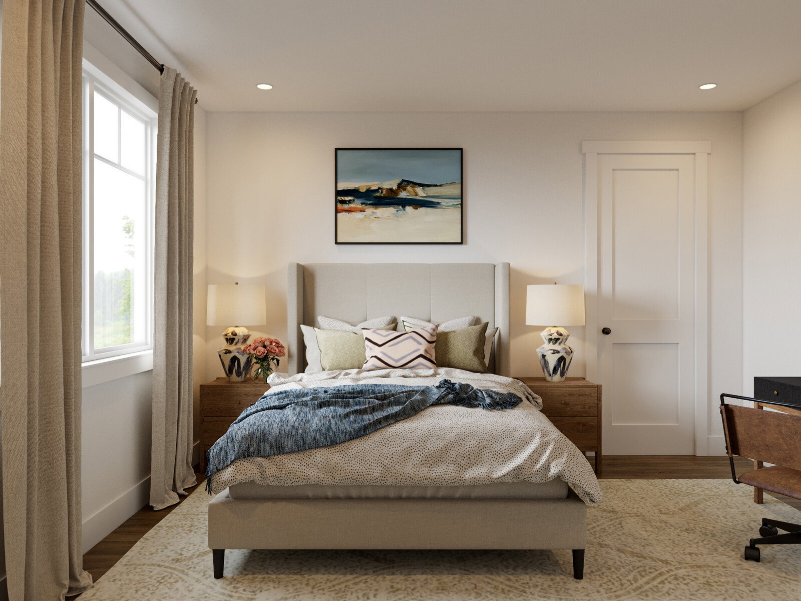 Online Designer Bedroom 3D Model 1