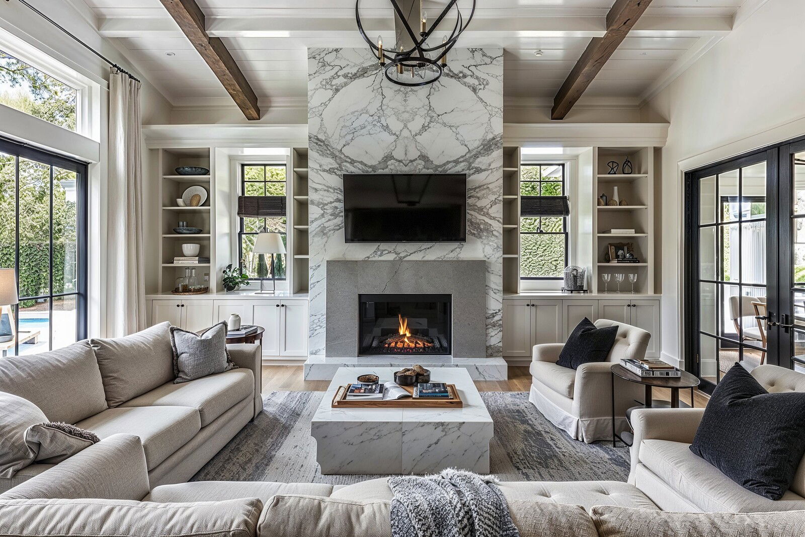 Modern Neutral Living Room Renovation