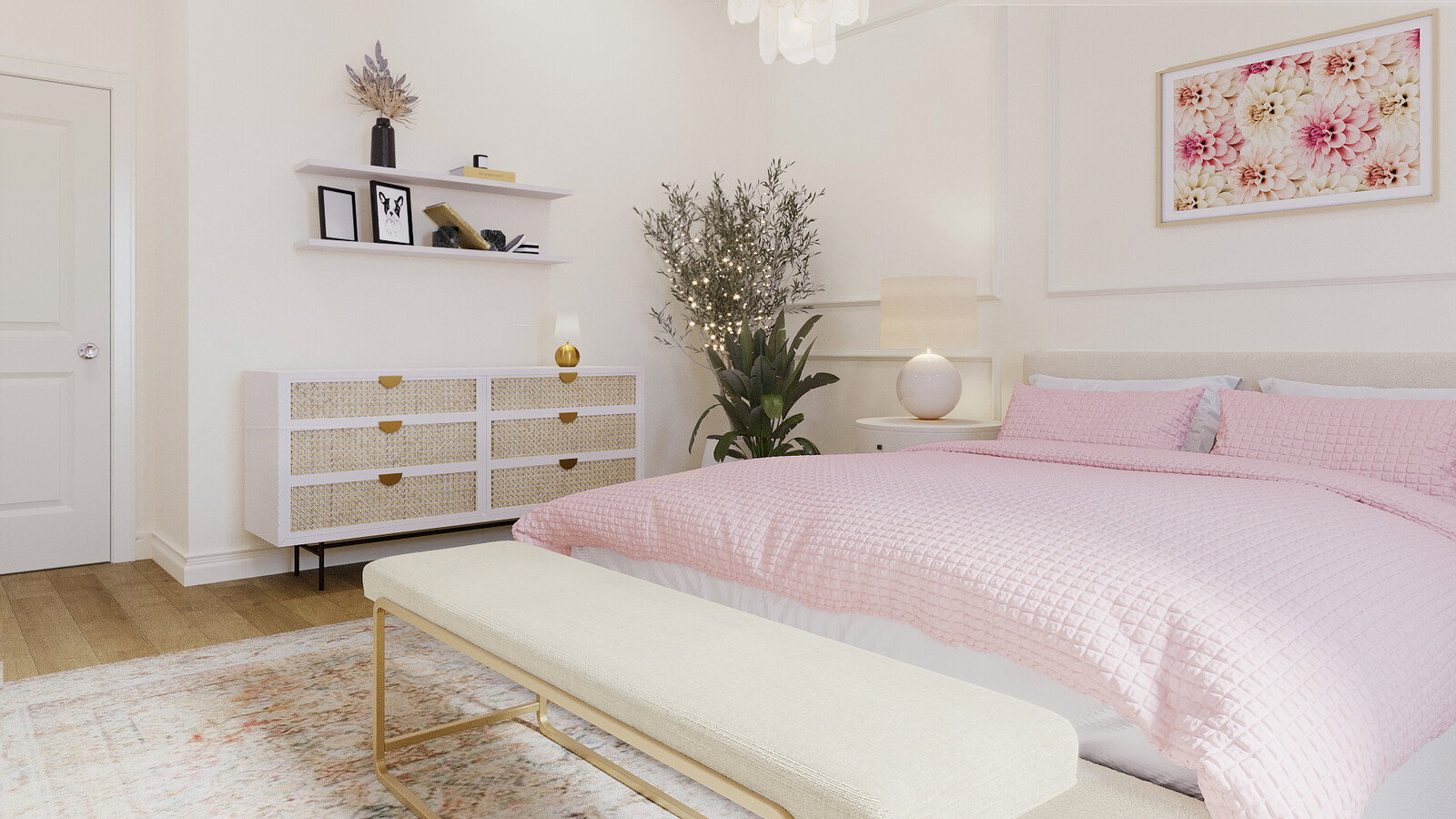 Online Designer Bedroom 3D Model 2