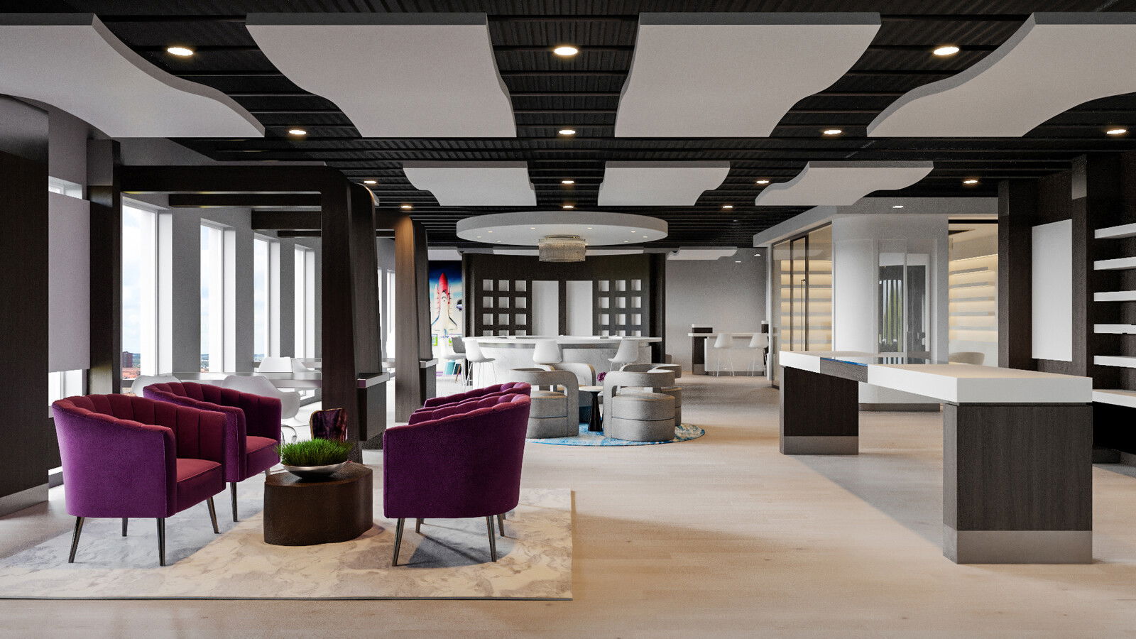 Colorful Chic & Glam Business Space Decor Colorful Chic & Glam Business Space Decor