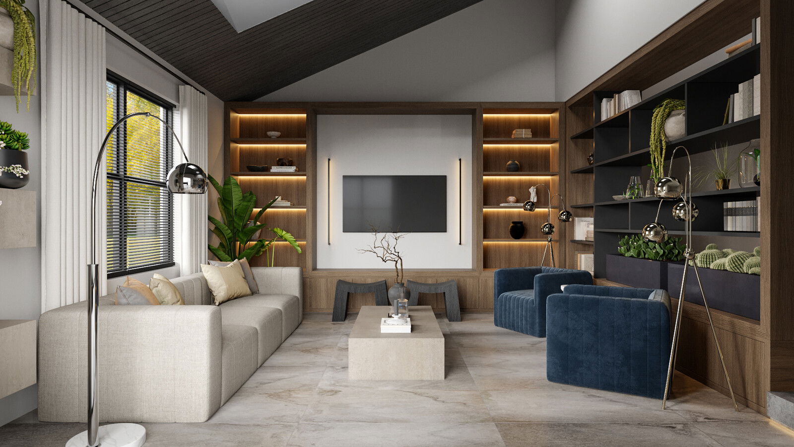 Online Designer Living Room 3D Model 1