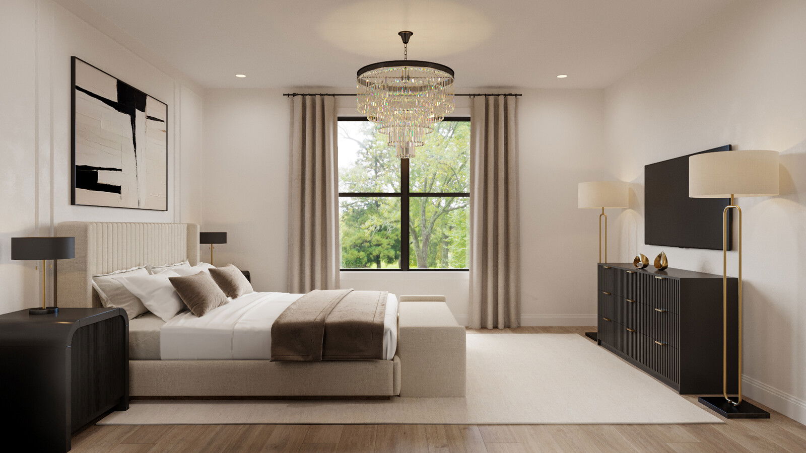 Online Designer Bedroom 3D Model 2