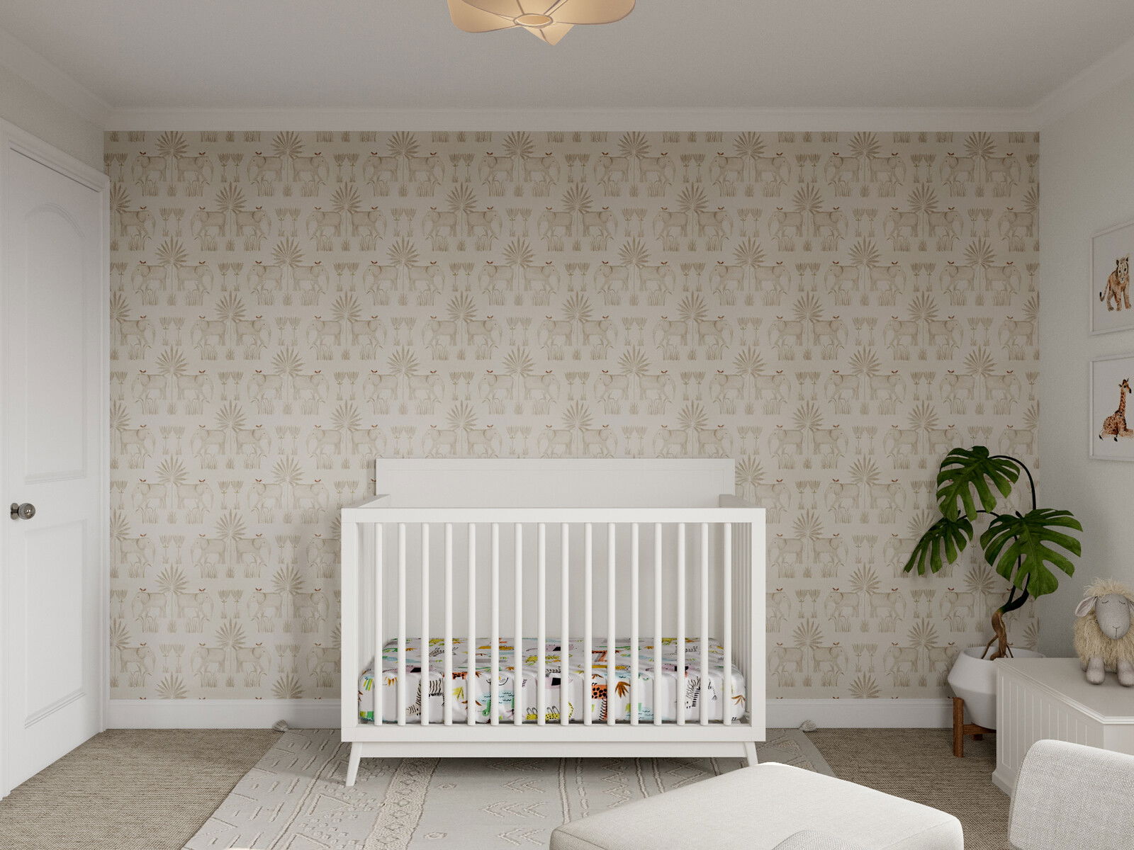 Nursery Decor with Animal Wall Art