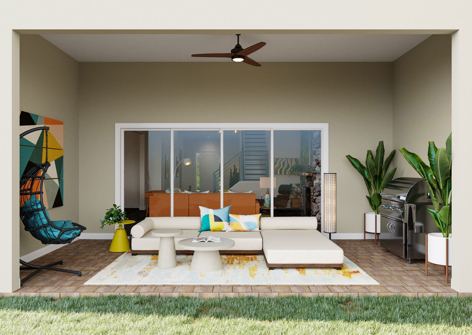 Online Designer Patio 3D Model 1