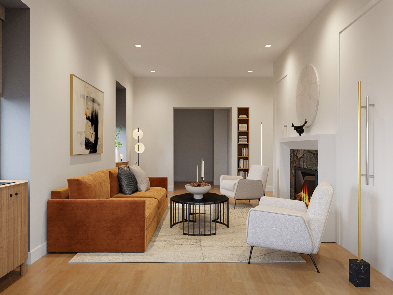 Online Designer Living Room 3D Model 3