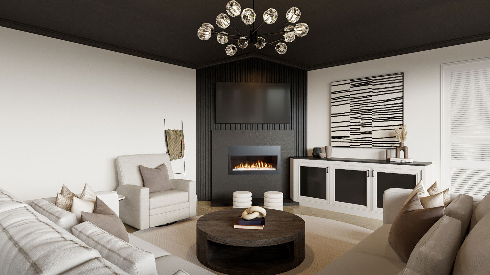 Online Designer Combined Living/Dining 3D Model 2