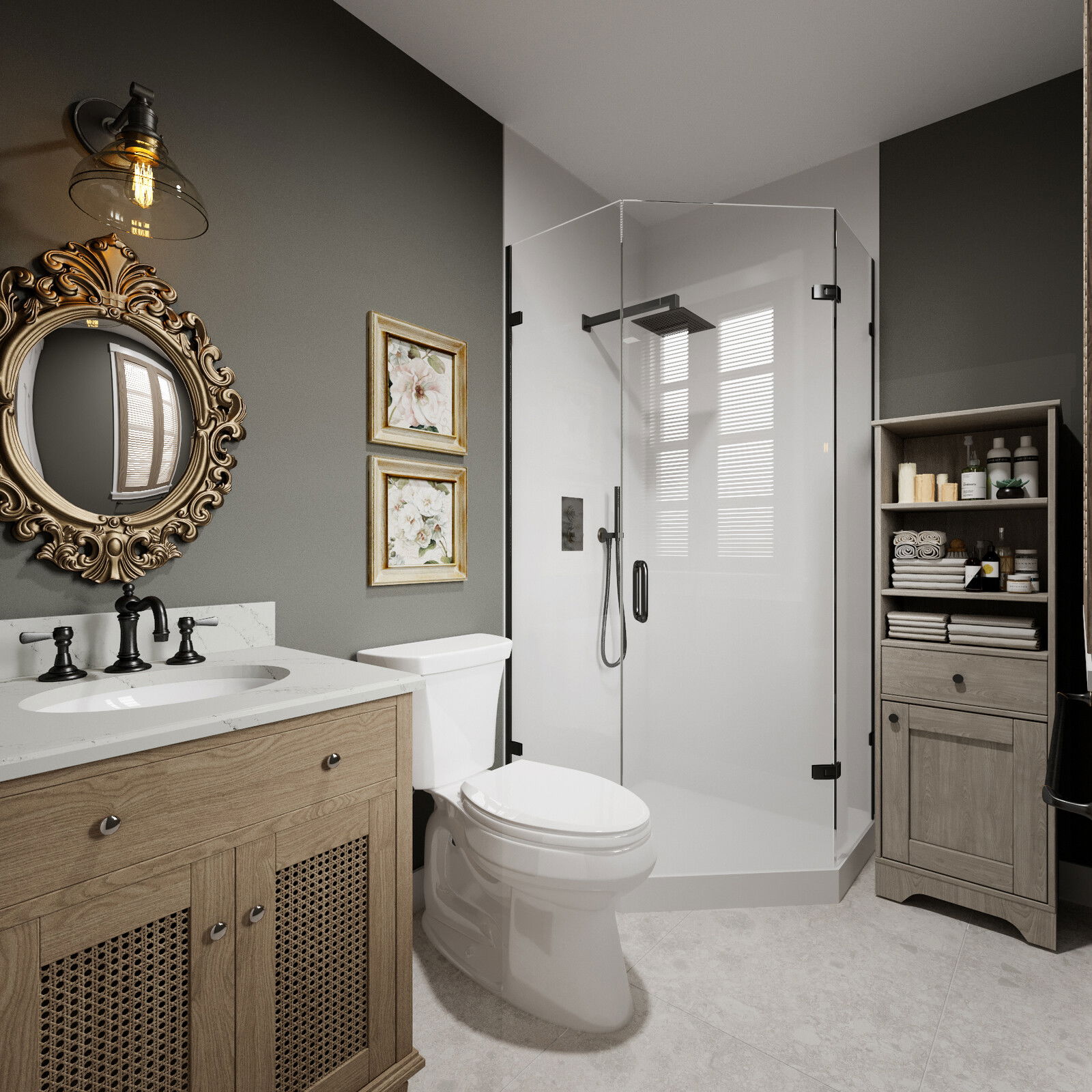 Online Designer Bathroom 3D Model 4