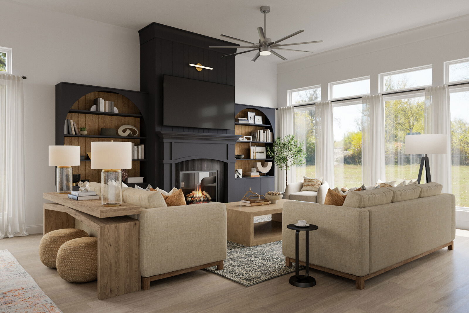 Online Designer Combined Living/Dining 3D Model 2