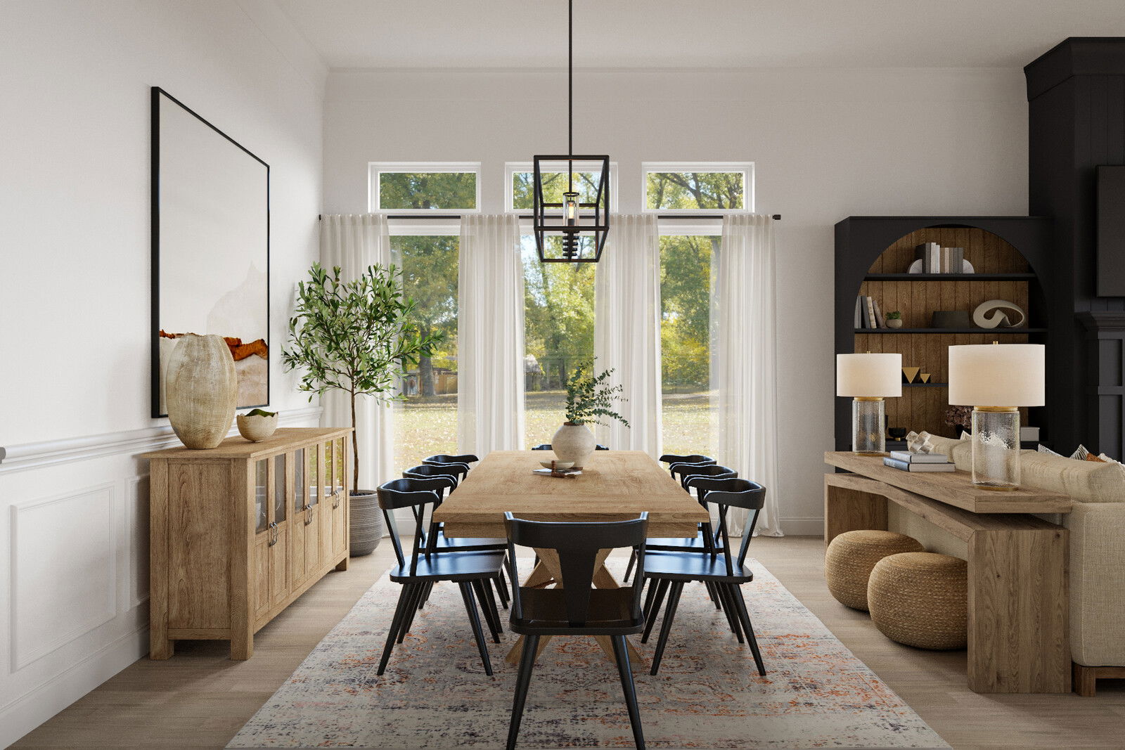 Online Designer Combined Living/Dining 3D Model 3