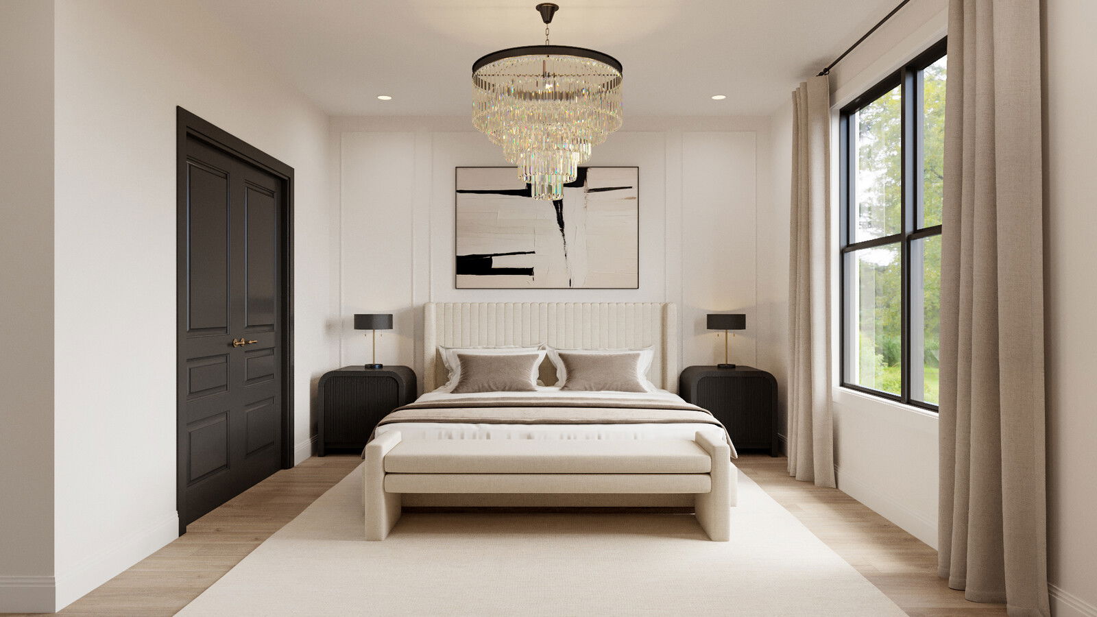 Online Designer Bedroom 3D Model 1
