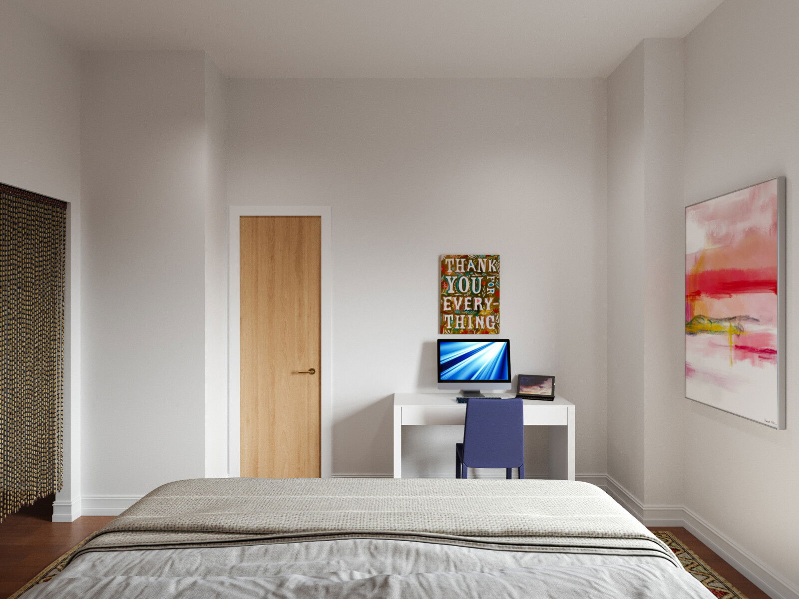 Online Designer Bedroom 3D Model 3