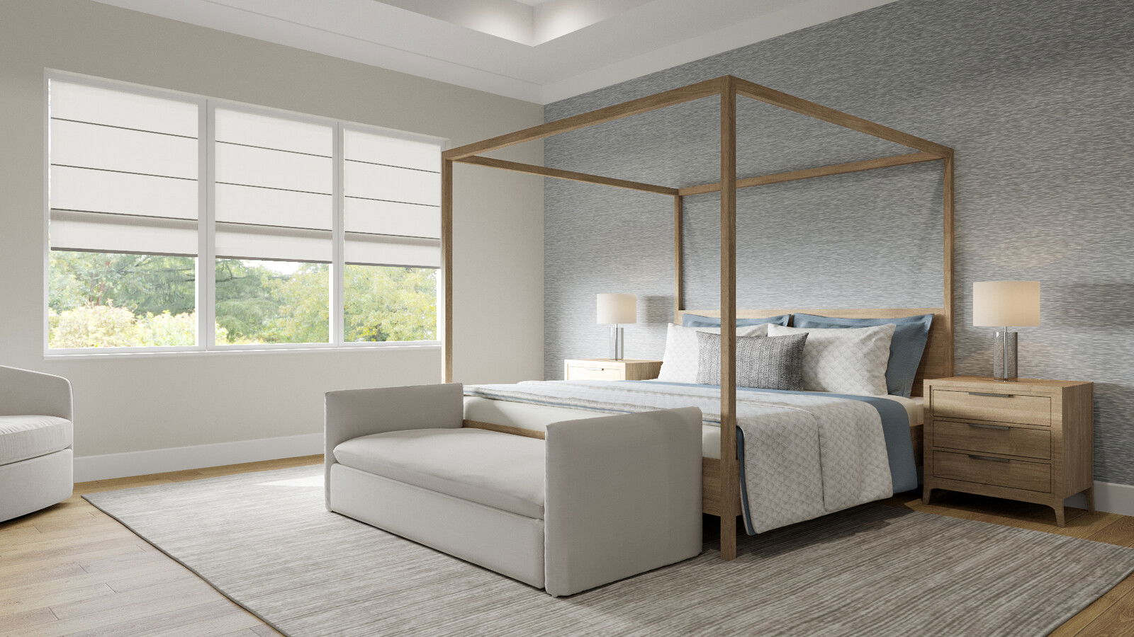 Online Designer Bedroom 3D Model 3