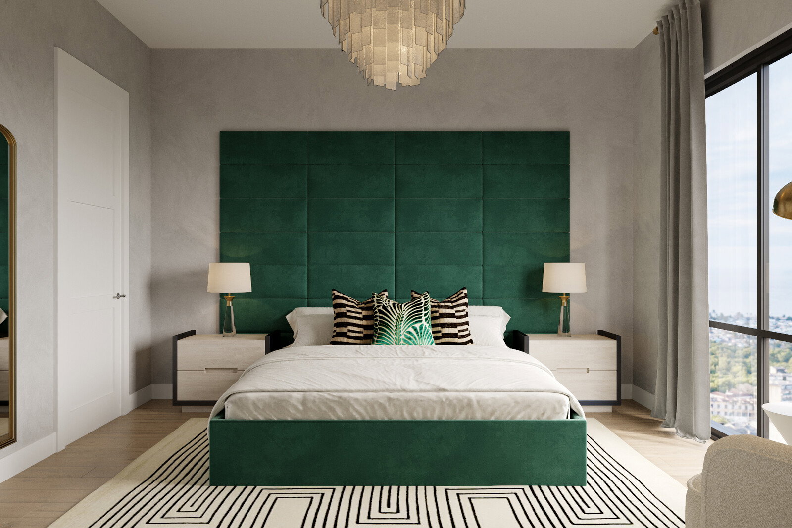 Online Designer Bedroom 3D Model 1