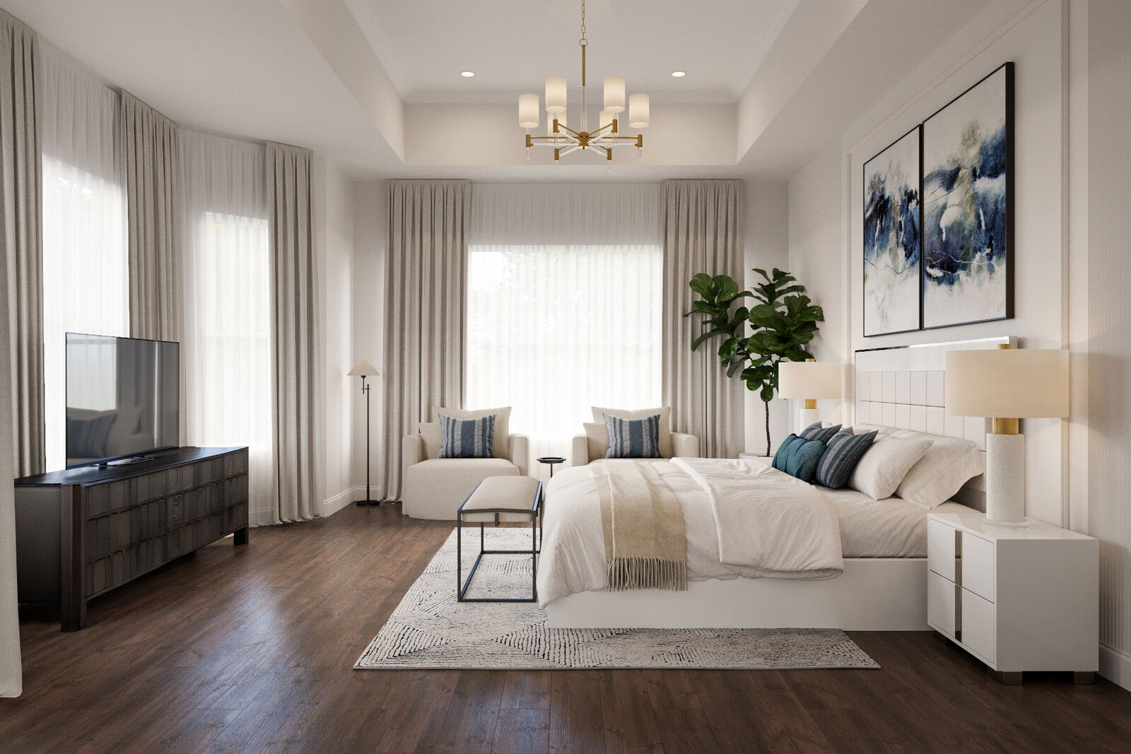 Online Designer Living Room 3D Model 2