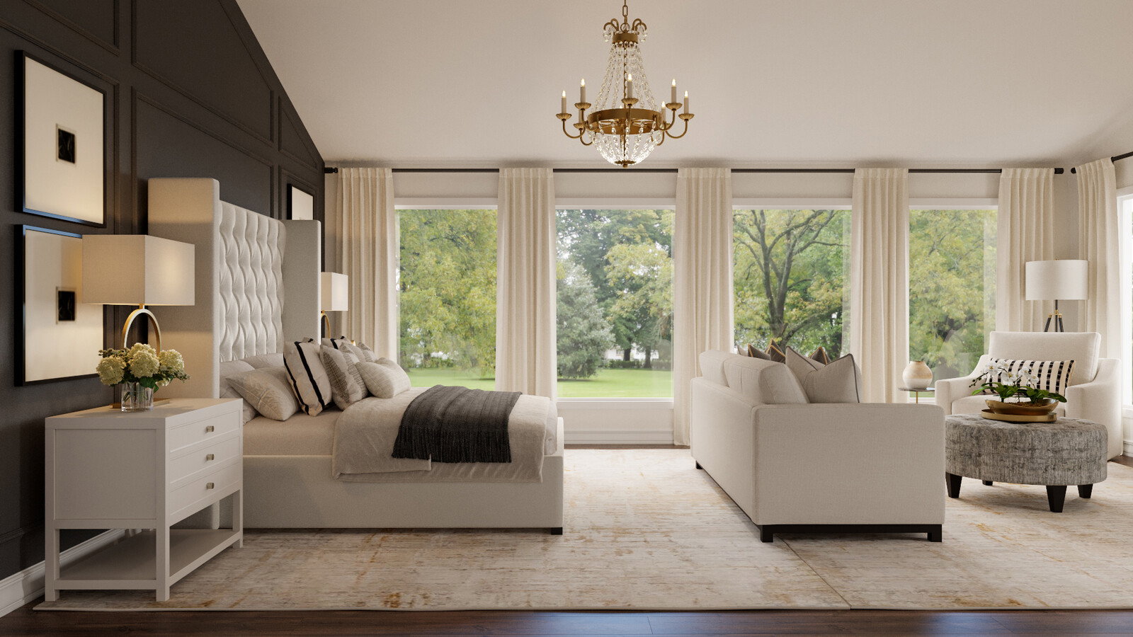 Online Designer Bedroom 3D Model 1