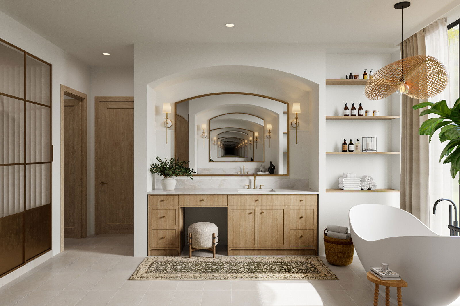 Online Designer Bathroom 3D Model 3