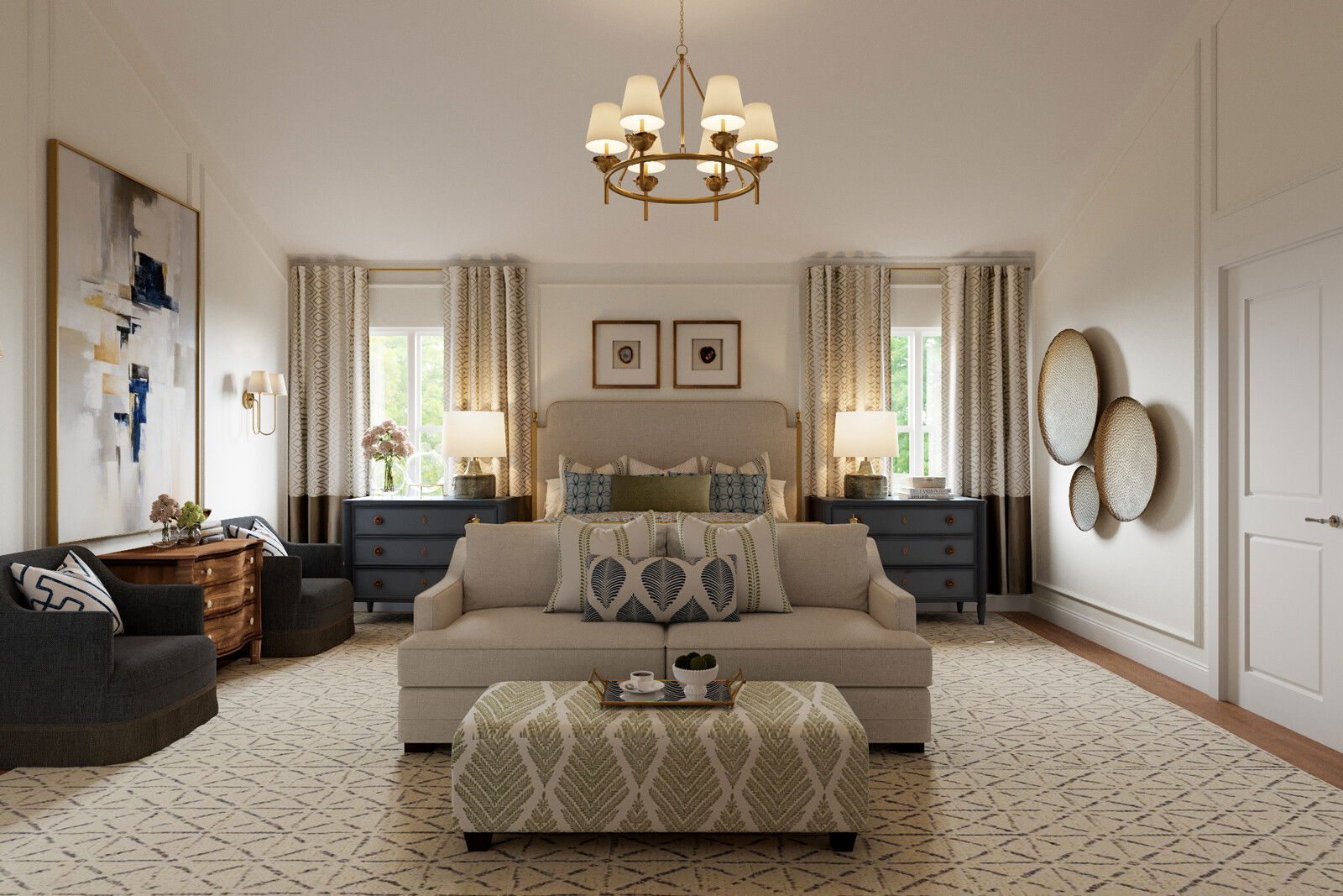 Online Designer Bedroom 3D Model 1