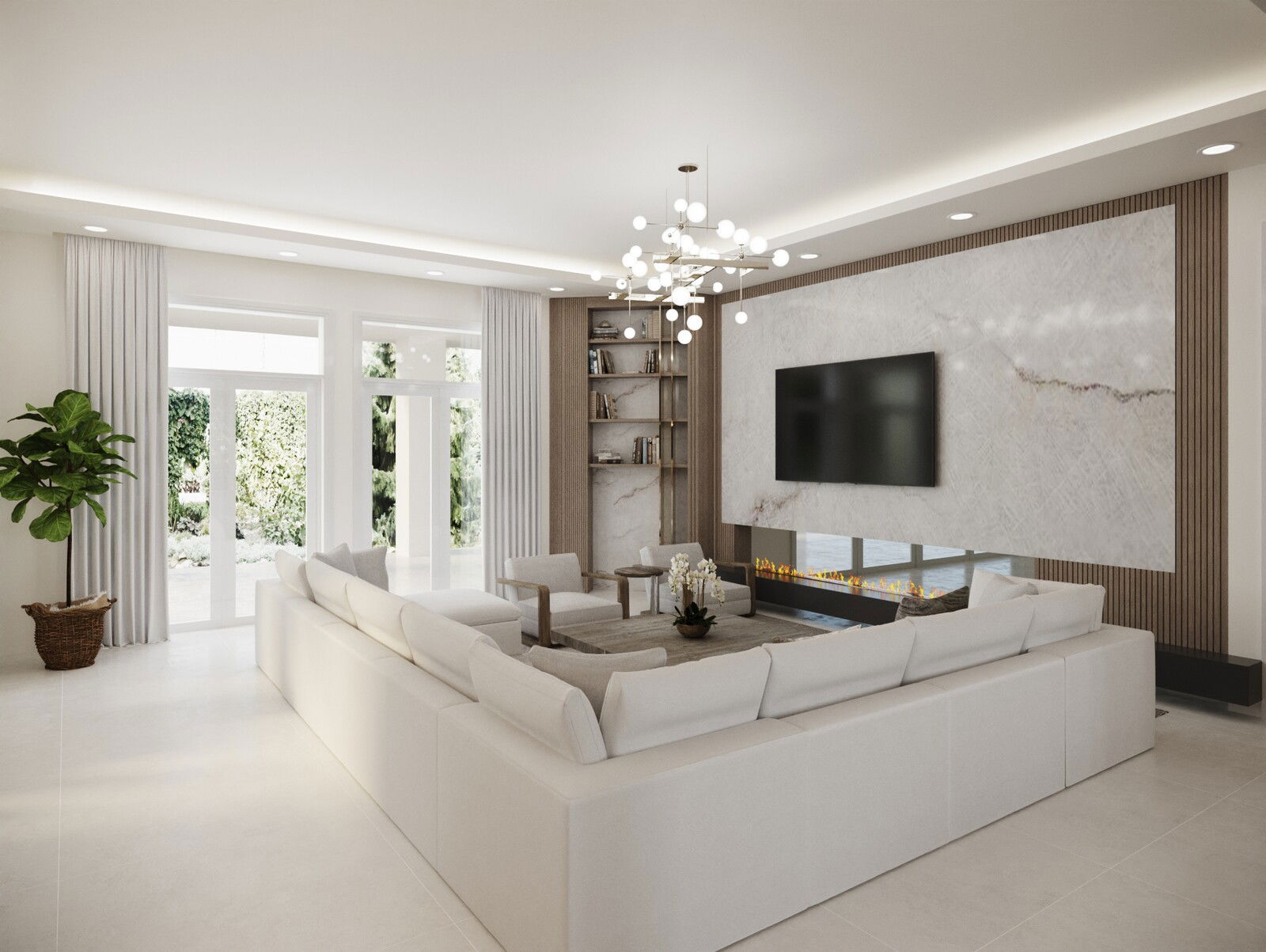 Online Designer Combined Living/Dining 3D Model 2