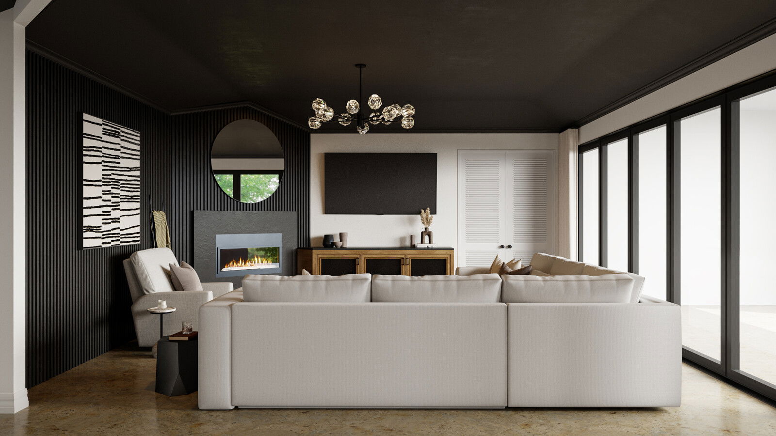 Online Designer Combined Living/Dining 3D Model 7