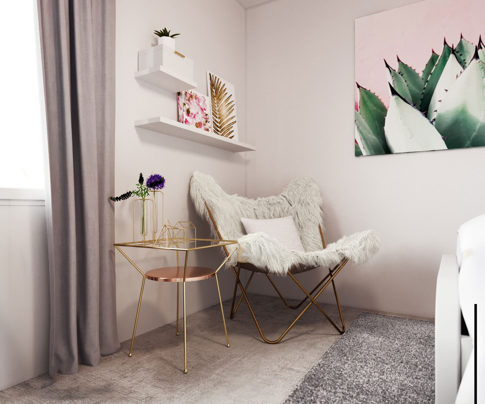 Modelo 3D de Dormitorio del Diseñador en Línea 2