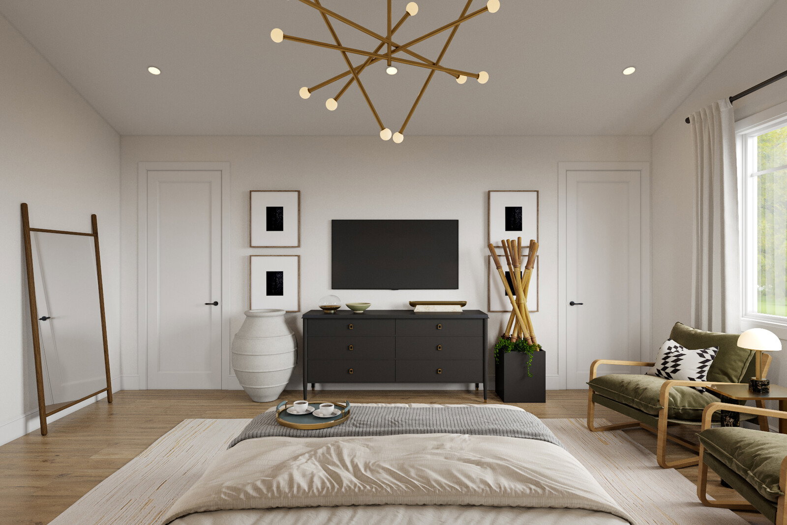 Online Designer Bedroom 3D Model 3