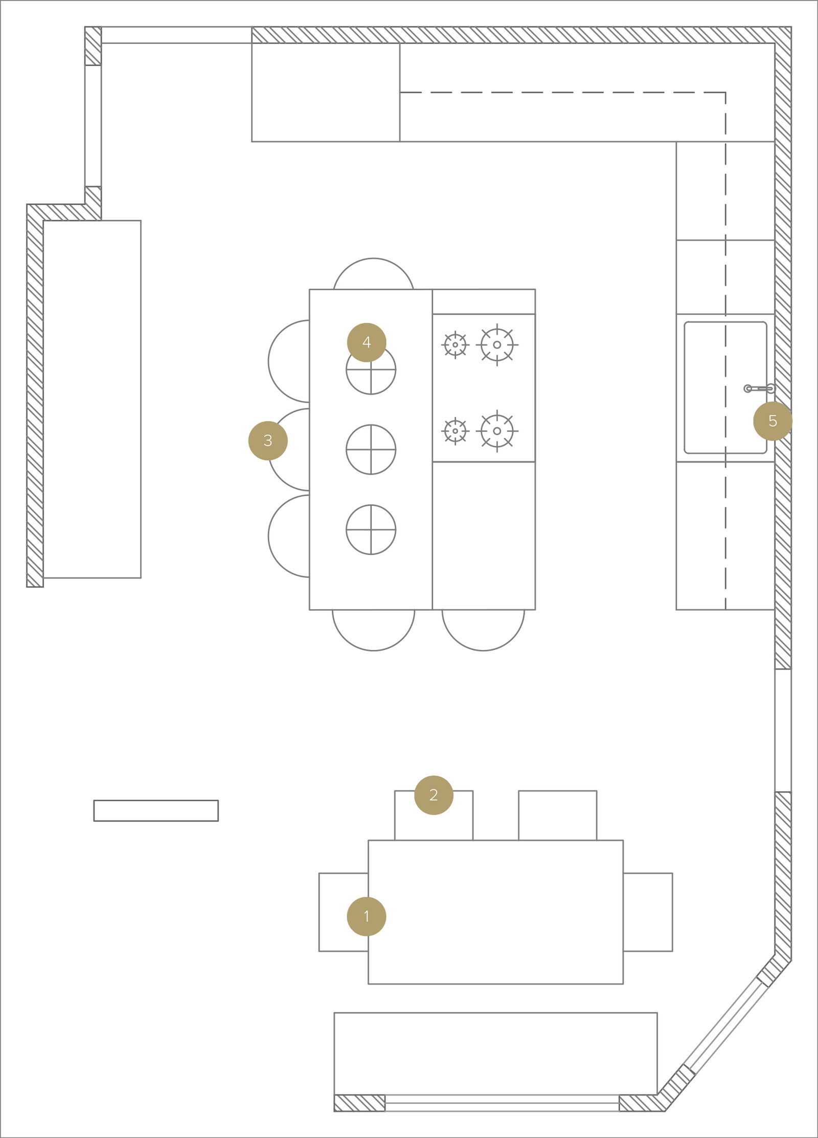 Online Designer Kitchen Floorplan