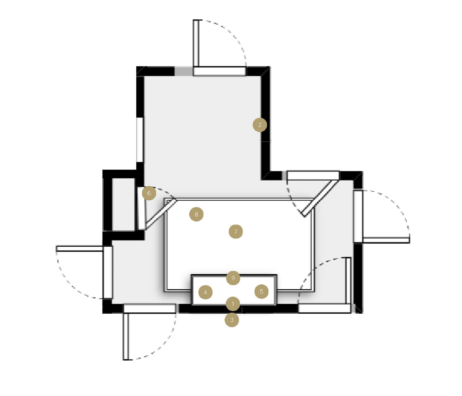 Online Designer Hallway/Entry Floorplan